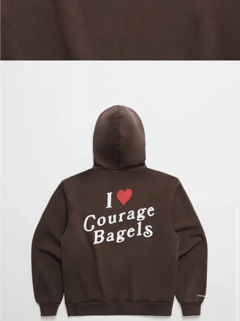 Madhappy hoodie  - I Heart Courage Bagels, small - Picture 3 of 3
